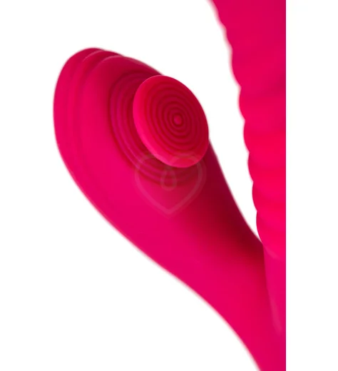 Вибратор-кролик с функцией поступательных движений и пульсацией Jos Seri розовый фото 10