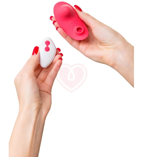 Вакуумно-волновой стимулятор с пультом ДУ Jos Xiari розовый фото 10