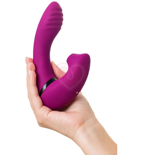 Поворотный вибратор с вакуумно-волновой стимуляцией Jos Spinser фиолетовый фото 12