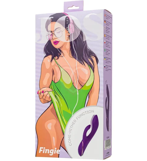 Вибратор-кролик с манящими движениями Jos Fingie фиолетовый фото 3