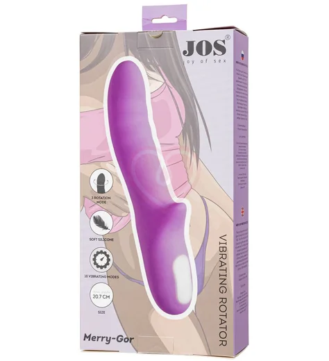 Вибратор Jos Merry-Gor с ротацией на 360° фиолетовый фото 5