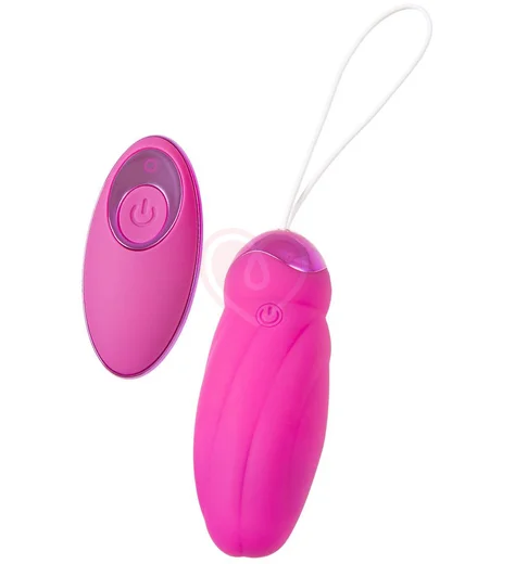 Виброяйцо с пульсирующими шариками и пультом ДУ Jos Circly розовое фото 1
