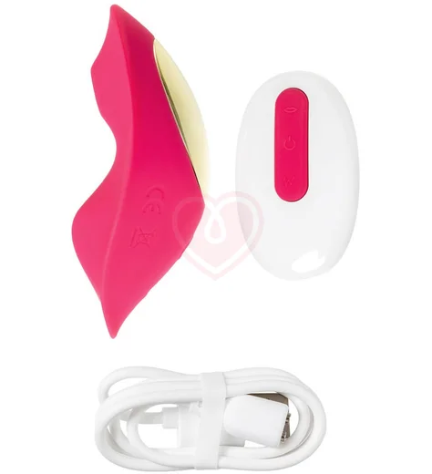 Вакуумно-волновой стимулятор с пультом ДУ Jos Pimpit розовый фото 9