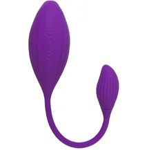 Вакуумный стимулятор клитора с виброяйцом Jos Ginny фиолетовый