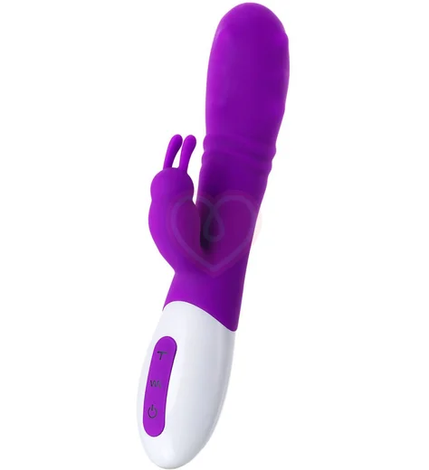 Вибратор-кролик с пульсирующими шариками Jos Taty фиолетовый фото 1
