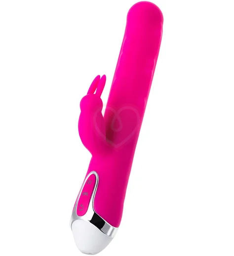Вибратор-кролик с движущимися шариками Jos Balle розовый фото 1