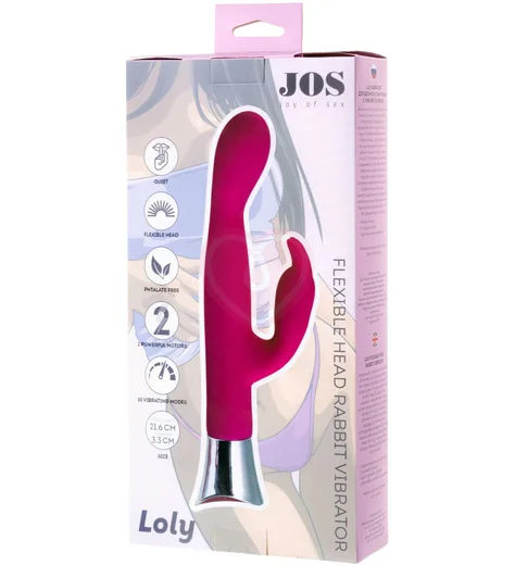 Вибратор-кролик со стимуляцией зоны G Jos Loly розовый фото 5