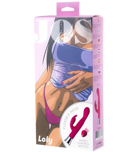 Вибратор-кролик со стимуляцией зоны G Jos Loly розовый фото 6