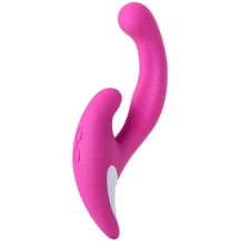 Эргономичный вибратор-кролик со стимуляцией зоны G Jos Javi розовый