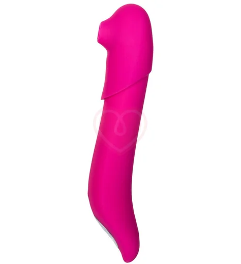 Вакуумно-волновой стимулятор с пульсацией для клитора и зоны G Jos Oscar розовый фото 1