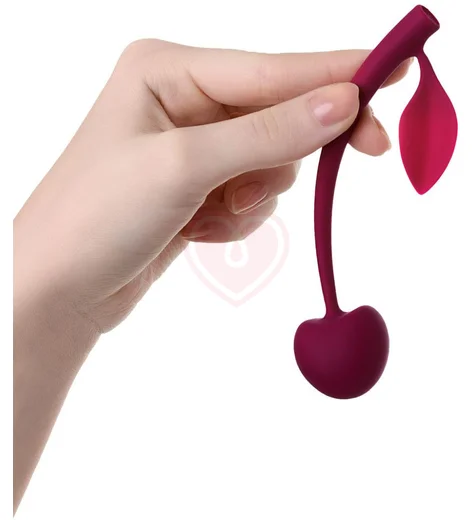 Вагинальный шарик в форме вишенки Jos Wild Cherry бордовый фото 2