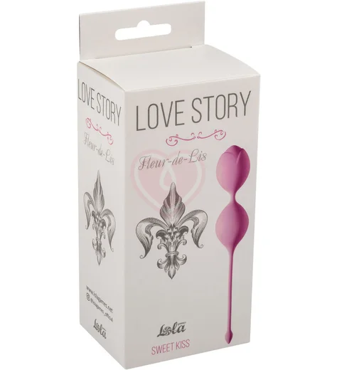 Вагинальные шарики в виде бутона Love Story Fleur-de-lis Sweet Kiss розовые фото 2
