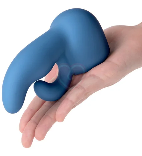 Утяжелённая насадка с двумя кончиками для массажёра Le Wand Petite Dual синяя фото 2