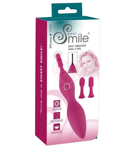 Вибратор для точечной стимуляции Sweet Smile Spot с 3 насадками фото 2