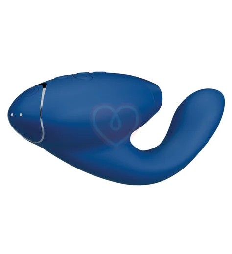 Вибратор с бесконтактной стимуляцией клитора Womanizer DUO 2 синий фото 5