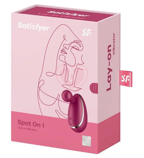 Мини-вибратор с круглым кончиком Satisfyer Spot On 1 бордовый фото 5