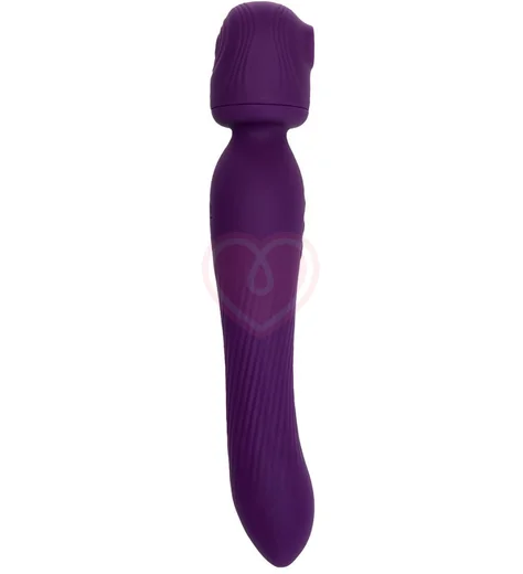 Вибратор с вакуумно-волновой стимуляцией Jos Kisom фиолетовый фото 2