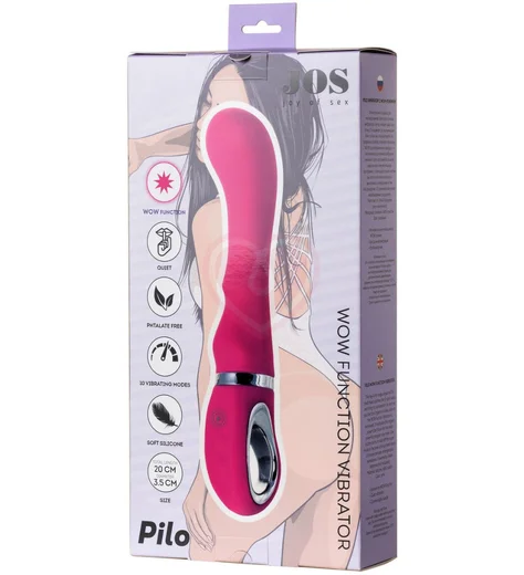 Вибратор со стимуляцией зоны G с Wow-режимом Jos Pilo розовый фото 6