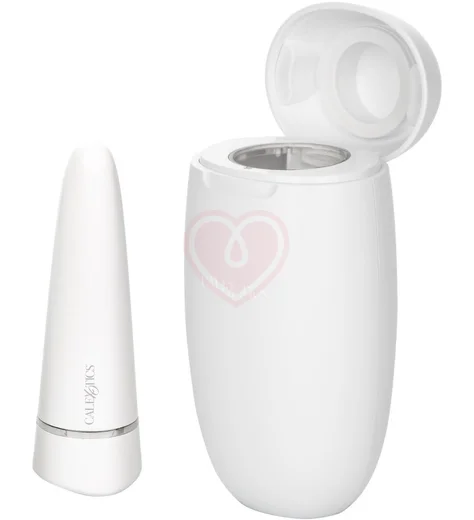 Самодизенфицирующаяся вибропуля с зарядным футляром MyPod белая фото 2