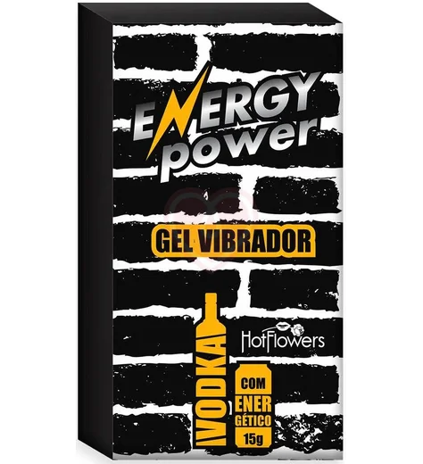 Стимулирующий гель с эффектом вибрации Energy Power вкус водки с энергетиком 15 г фото 2
