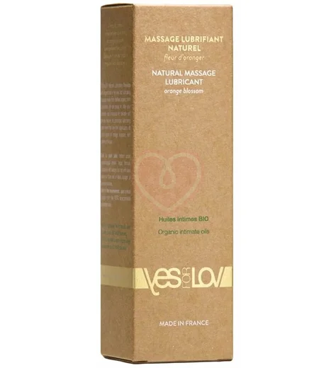 Органический массажный лубрикант YESforLOV Natural с ароматом цветка апельсина 100 мл фото 3