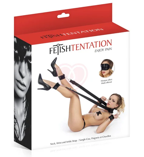 Фиксация Fetish Tentation с наручниками, оковами и маской фото 3