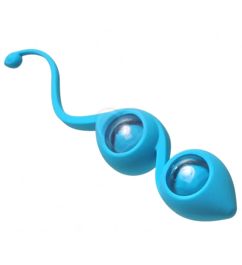 Вагинальные шарики со смещенным центром тяжести Emotions Gi-Gi бирюзовые фото 2