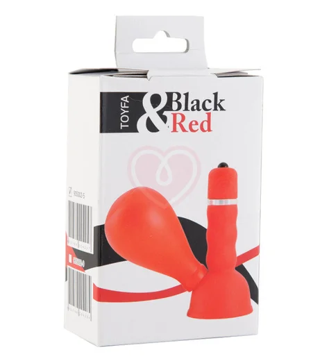 Помпа для сосков с вибрацией ToyFa Black&Red красная фото 2