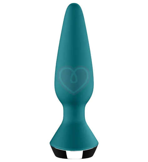 Анальная вибропробка Satisfyer Plug Ilicious 1 с приложением зелёная фото 4