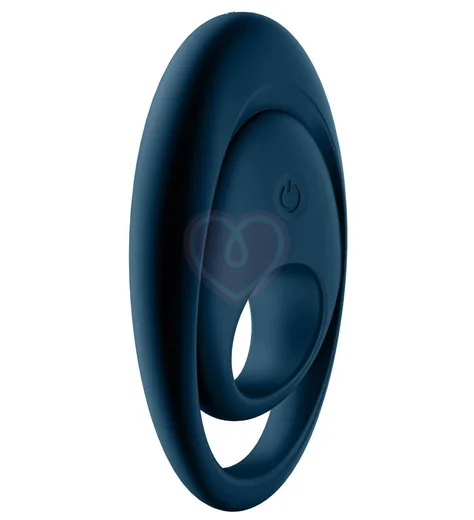 Двойное эрекционное кольцо Satisfyer Glorious Duo синее фото 2