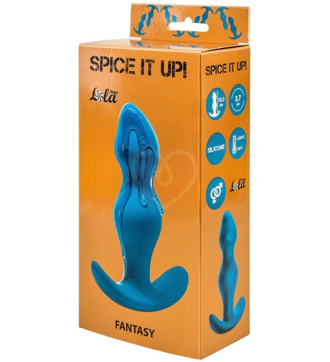 Анальная пробка Spice It Up Fantasy синяя фото 3