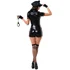 Комбинезон Эротический полицейский с аксессуарами чёрный фото 3