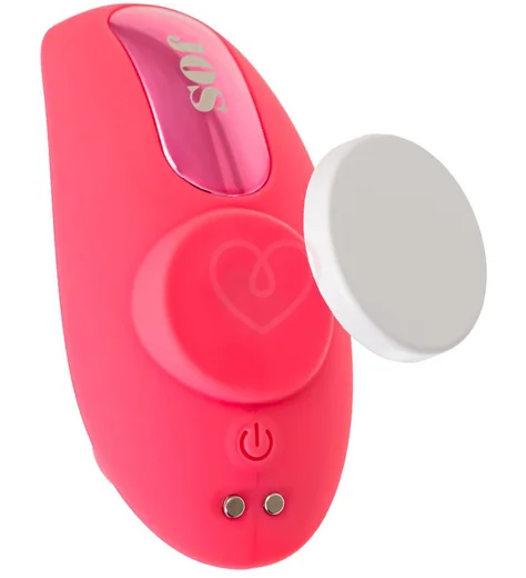 Вакуумно-волновой стимулятор с пультом ДУ Jos Xiari розовый фото 8