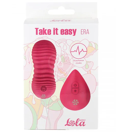 Вагинальные шарики с вибрацией и пульсацией Take it Easy Era розовые фото 3