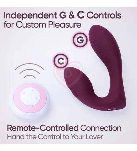 Вибратор с пультом Selove DuoFlex фиолетовый фото 4