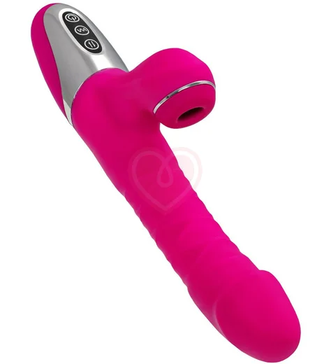 Вибратор-кролик с вакуумно-волновой стимуляцией Jos To-Frolly розовый фото 4