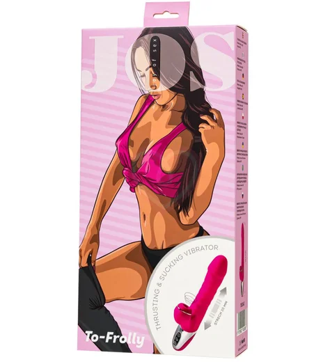 Вибратор-кролик с вакуумно-волновой стимуляцией Jos To-Frolly розовый фото 9