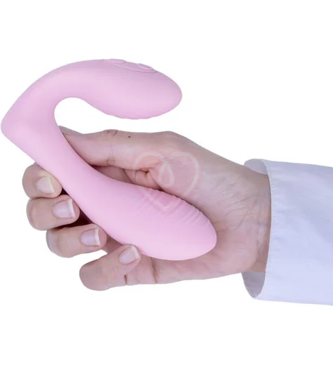 Вибратор с пультом Selove DuoFlex розовый фото 3