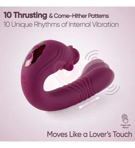 Вибратор со стимуляцией зоны G Selove Campanula фиолетовый фото 6