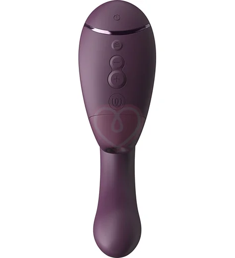 Вибратор с вакуумно-волновой стимуляцией клитора Womanizer Next Duo фиолетовый фото 2
