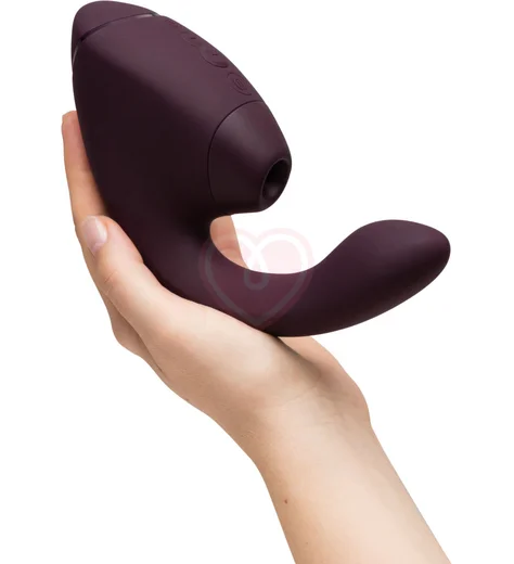 Вибратор с вакуумно-волновой стимуляцией клитора Womanizer Next Duo фиолетовый фото 4