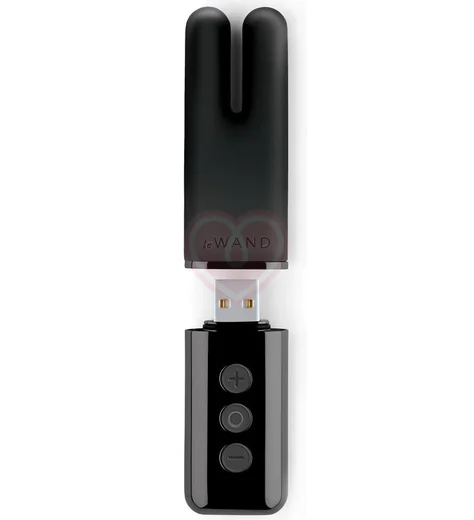 Двухмоторный мини-вибратор Le Wand Deux чёрный хром фото 2