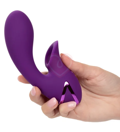 Вибратор с вакуумным стимулятором Huntington Beach Heartbreaker фиолетовый фото 3