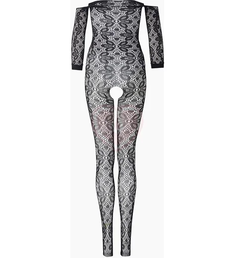 Боди-комбинезон с открытым доступом и цветочным рисунком Impulse чёрный фото 8