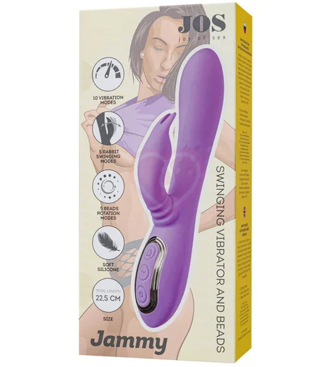Вибратор-кролик с вращением Jos Jammy сиреневый фото 5