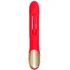 Вибратор-кролик с подвижным язычком Jos Patti красный фото 2