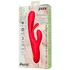 Вибратор-кролик с подвижным язычком Jos Patti красный фото 7