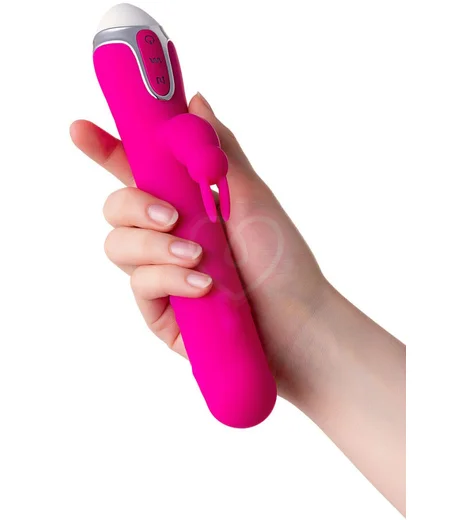 Вибратор-кролик с движущимися шариками Jos Balle розовый фото 6