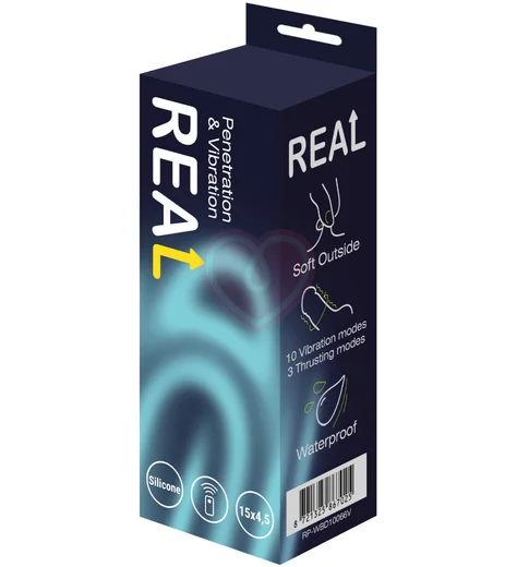 Реалистичный вибратор на присоске Real с функцией пенетрации и пультом фото 3