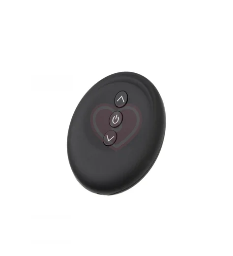 Надувная анальная пробка с вибрацией и пультом ДУ Popo Pleasure Phoenix чёрная фото 6